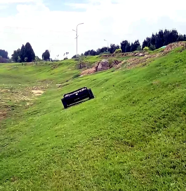Roadside Embankments — remote control lawn mower application