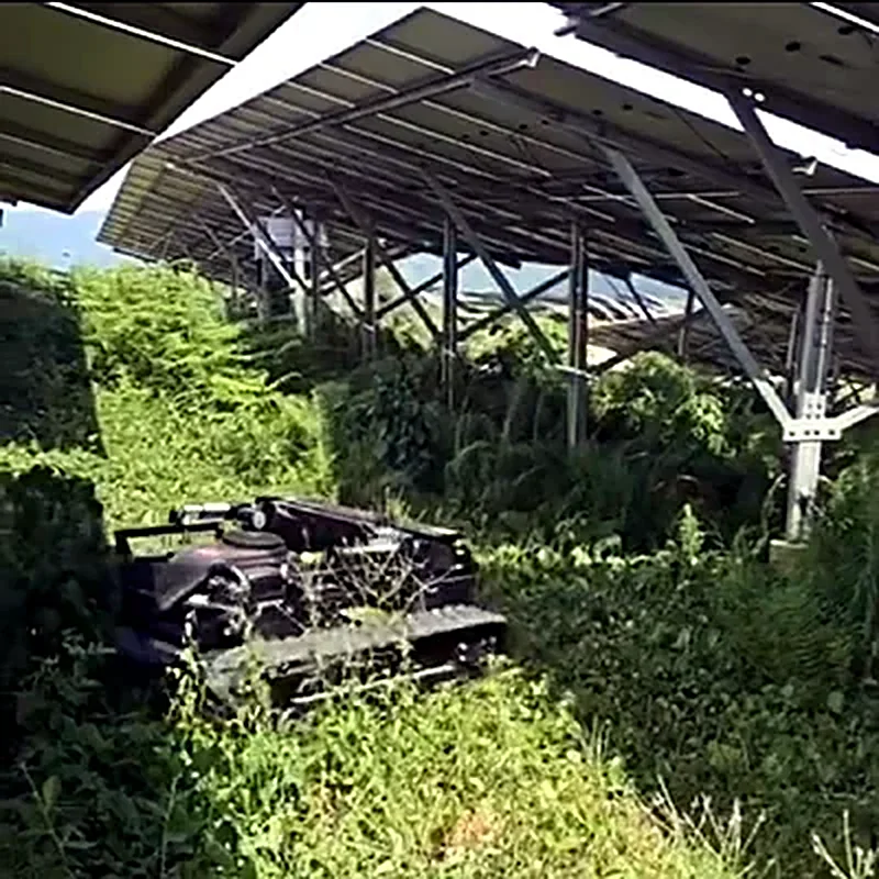 Solar Farms — remote control lawn mower application
