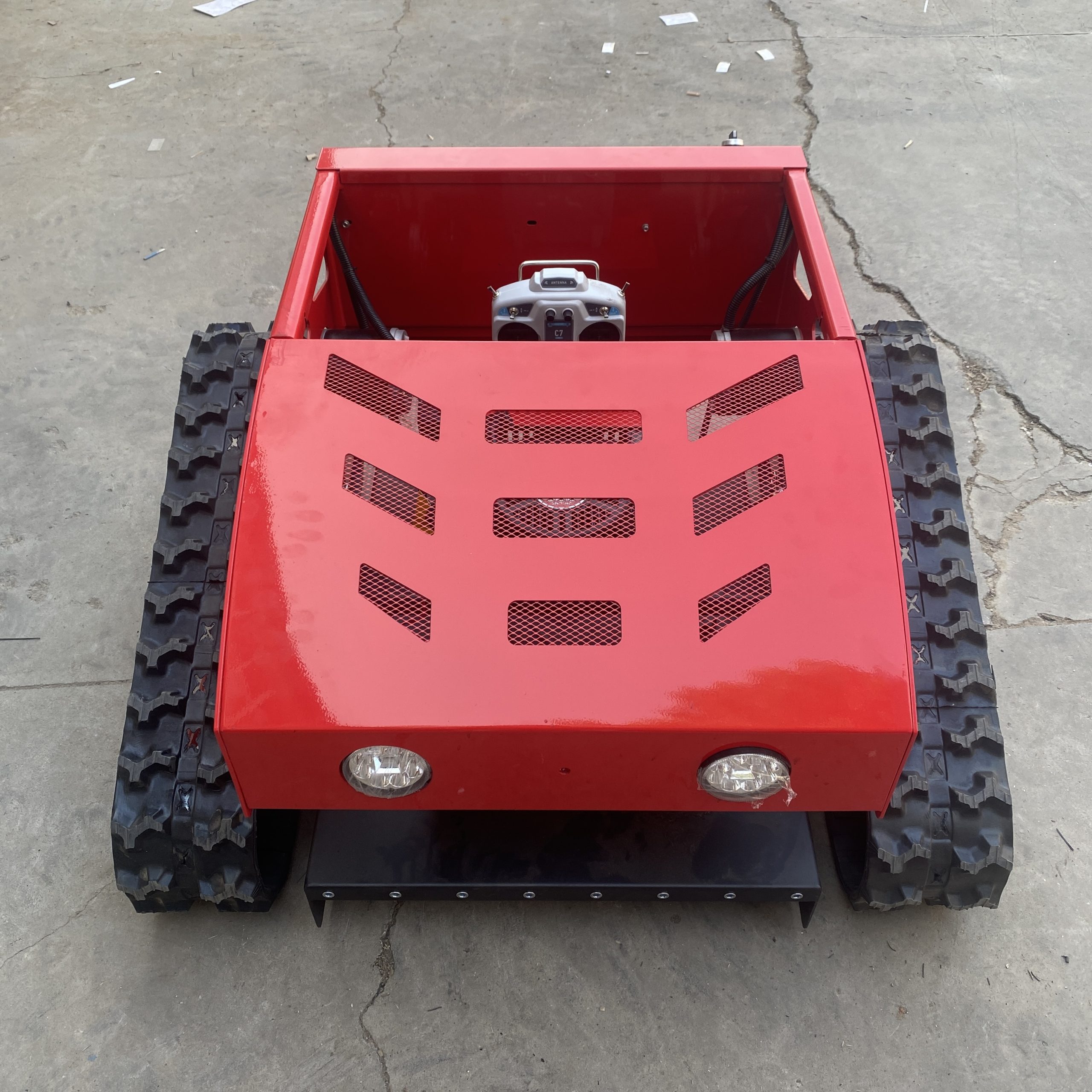 Remote Control Lawn Mower for Steep Slopes, Safe Mowing for Landscaping Contractors and Public Works