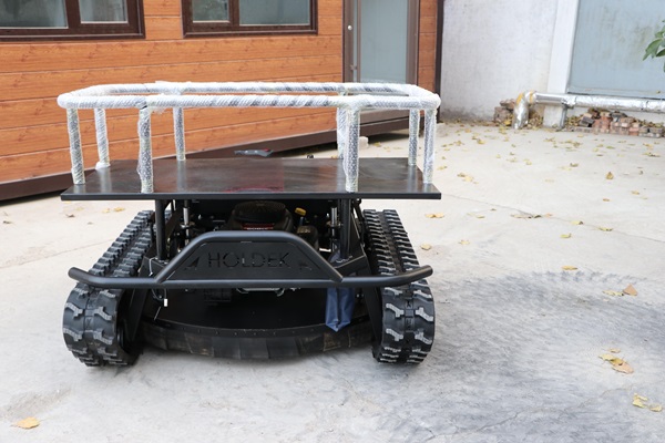 wond remote control lawn mower with transport platform