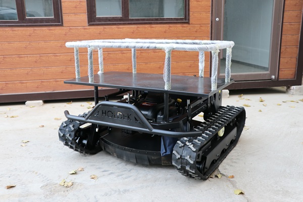 wond remote control lawn mower with transport platform